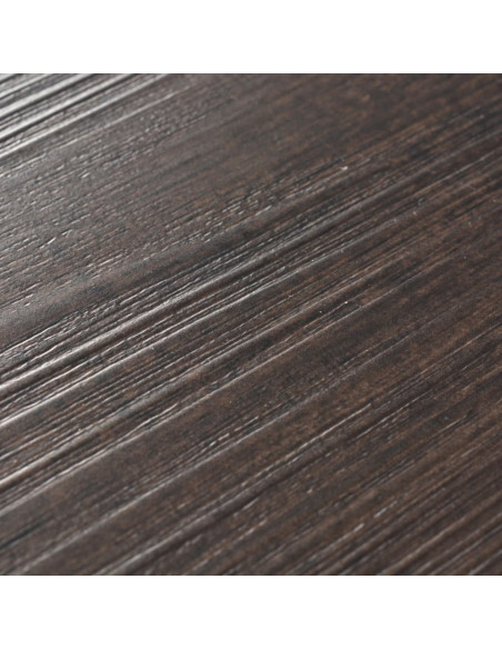 Listoni Pavimento Autoadesivi PVC 5,21m² 2mm Marrone Scuro