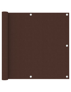 Paravento da Balcone Marrone 90x600 cm in Tessuto Oxford 2