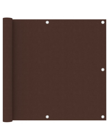 Paravento da Balcone Marrone 90x600 cm in Tessuto Oxford