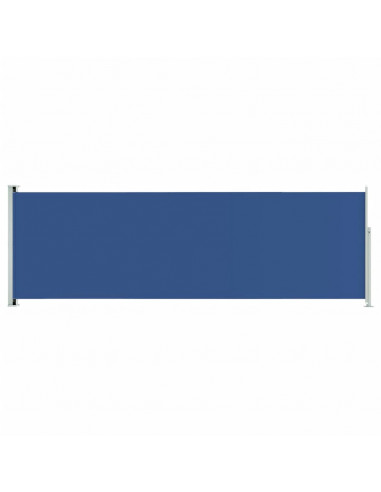 Tenda da Sole Laterale Retrattile per Patio 200x600 cm Blu