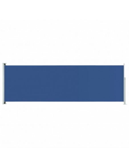 Tenda da Sole Laterale Retrattile per Patio 200x600 cm Blu