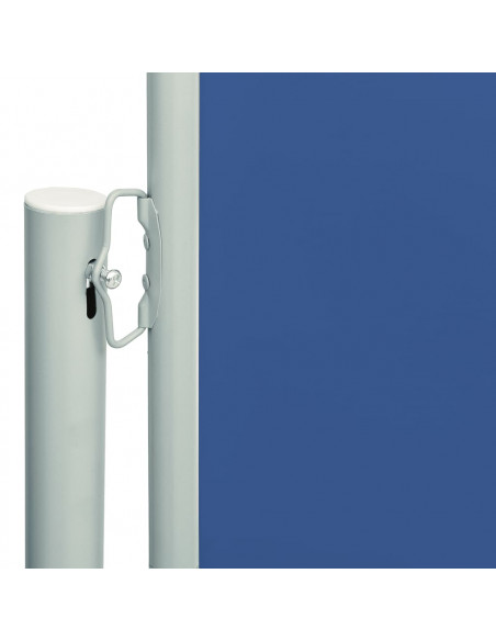 Tenda da Sole Laterale Retrattile per Patio 200x600 cm Blu
