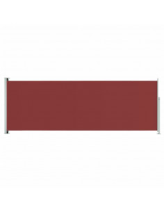 Tenda Laterale Retrattile per Patio 220x600 cm Rossa 2