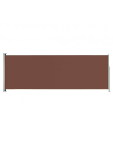 Tenda Laterale Retrattile per Patio 220x600 cm Marrone