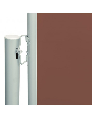 Tenda Laterale Retrattile per Patio 220x600 cm Marrone