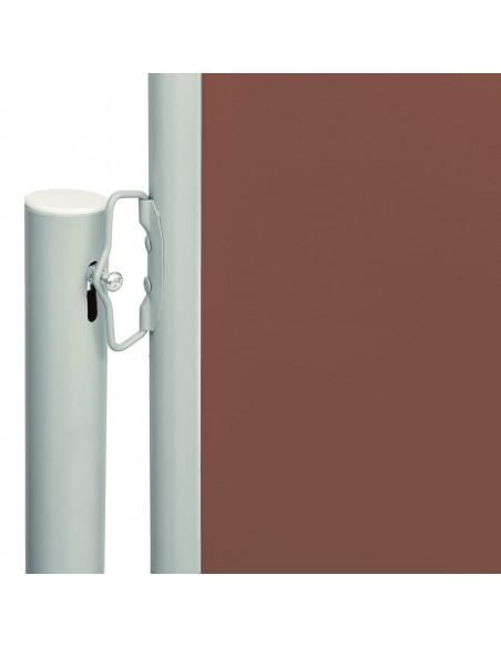 Tenda Laterale Retrattile per Patio 220x600 cm Marrone
