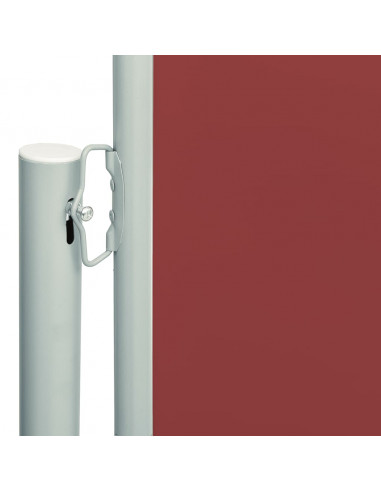 Tenda da Sole Laterale Retrattile per Patio 200x600 cm Rossa