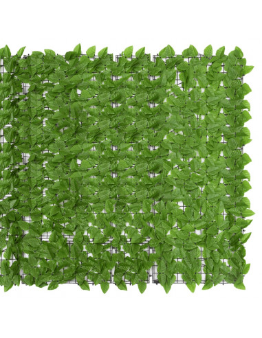 Schermo Privacy da Balcone con Foglie Verde 300x150 cm