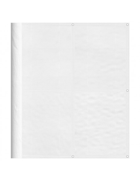 Paravento da Balcone Bianco 120x1000 cm 100% Poliestere Oxford
