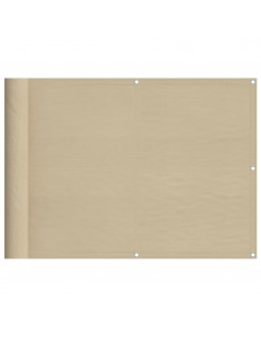 Paravento da Balcone Beige 75x800 cm 100% Poliestere Oxford 2