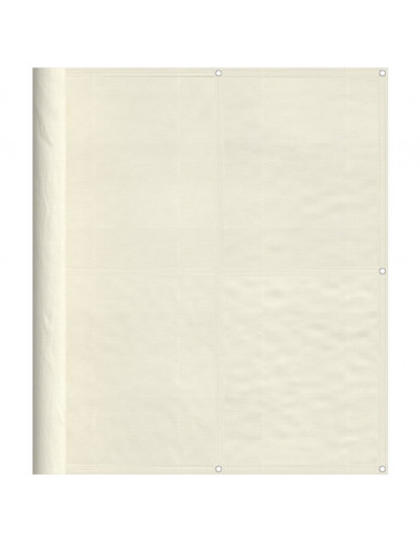 Paravento da Balcone Crema 120x1000 cm 100% Poliestere Oxford