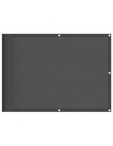 Paravento da Balcone Antracite 75x800 cm 100% Poliestere Oxford