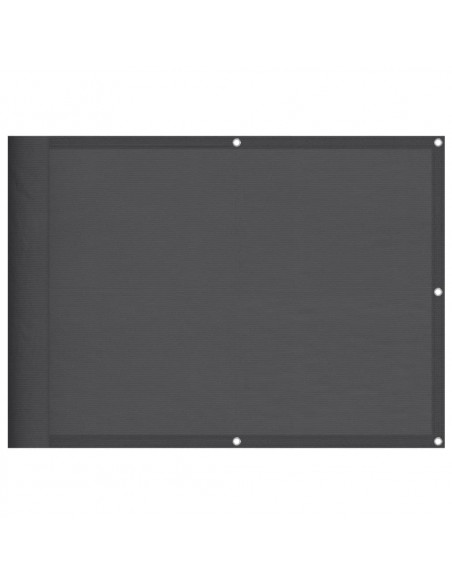 Paravento da Balcone Antracite 75x800 cm 100% Poliestere Oxford
