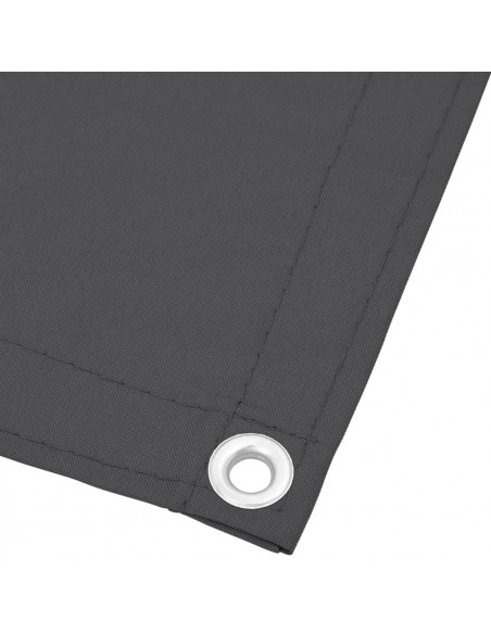 Paravento da Balcone Antracite 75x800 cm 100% Poliestere Oxford