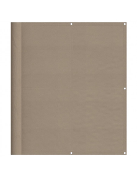 Paravento da Balcone Tortora 120x800 cm 100% Poliestere Oxford