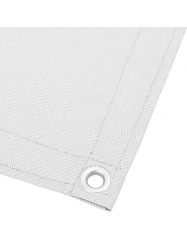 Paravento da Balcone Bianco 120x800 cm 100% Poliestere Oxford