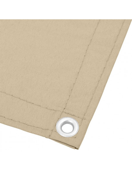 Paravento da Balcone Beige 120x1000 cm 100% Poliestere Oxford