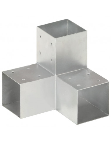 Connettori per Pali a Forma di Y 4 pz Metallo Zincato 91x91 mm