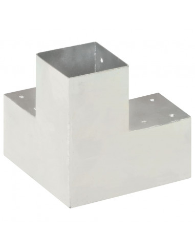 Connettori per Pali a Forma di Y 4 pz Metallo Zincato 91x91 mm