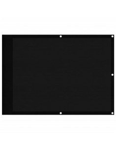 Paravento da Balcone Nero 75x700 cm 100% Poliestere Oxford 2