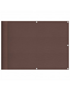 Paravento da Balcone Marrone 75x700 cm 100% Poliestere Oxford 2