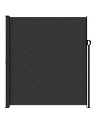 Tenda da Sole Laterale Retrattile Nera 220x600 cm