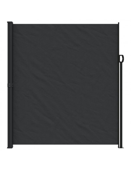 Tenda da Sole Laterale Retrattile Nera 220x600 cm