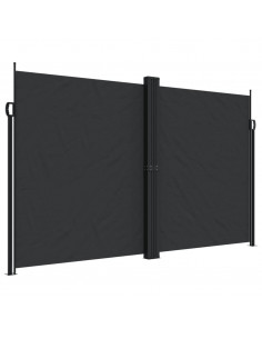 Tenda da Sole Laterale Retrattile Nera 200x600 cm 2