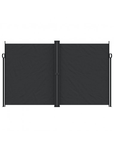 Tenda da Sole Laterale Retrattile Nera 200x600 cm