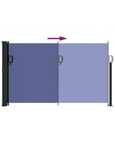 Tenda da Sole Laterale Retrattile Blu 120x300 cm