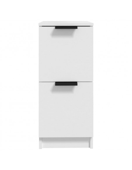 Credenze 2 pz Bianche 30x30x70 cm in Legno Multistrato