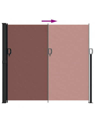 Tenda da Sole Laterale Retrattile Marrone 180x300 cm