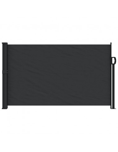 Tenda da Sole Laterale Retrattile Nera 120x600 cm