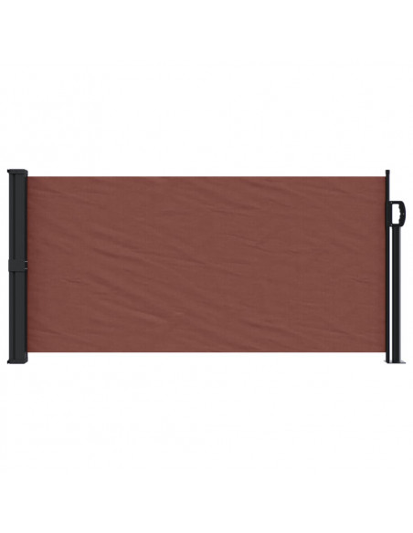 Tenda da Sole Laterale Retrattile Marrone 100x300 cm