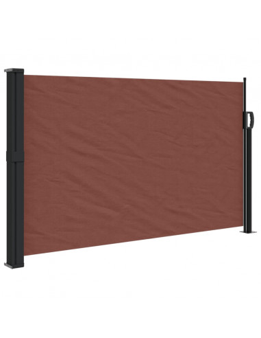 Tenda da Sole Laterale Retrattile Marrone 120x600 cm