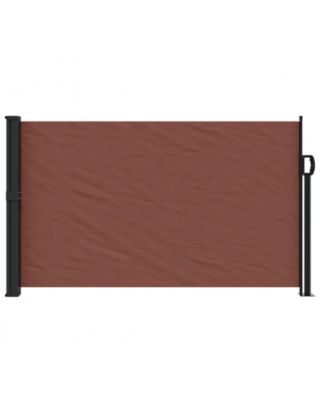 Tenda da Sole Laterale Retrattile Marrone 120x600 cm