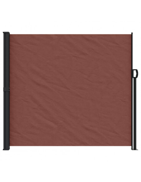 Tenda da Sole Laterale Retrattile Marrone 180x600 cm