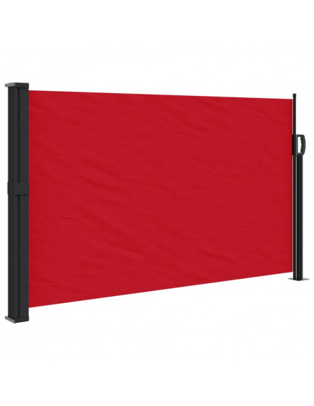 Tenda da Sole Laterale Retrattile Rossa 120x500 cm
