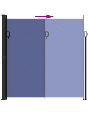 Tenda da Sole Laterale Retrattile Blu 200x600 cm