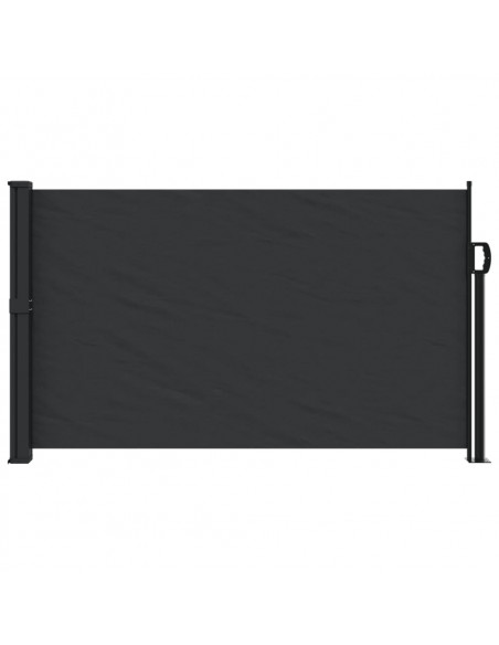 Tenda da Sole Laterale Retrattile Nera 120x500 cm