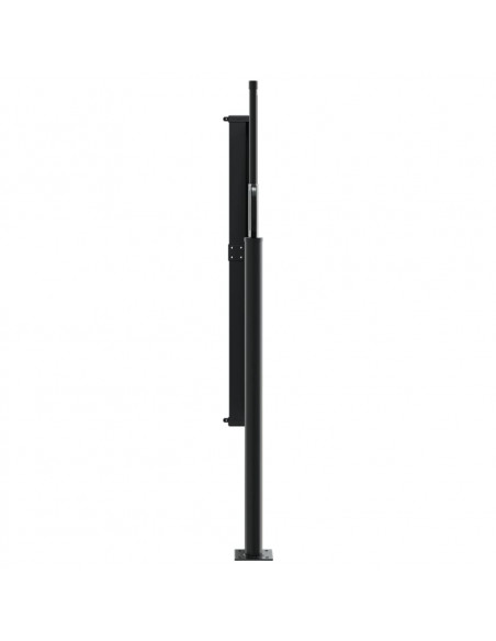 Tenda da Sole Laterale Retrattile Nera 120x500 cm