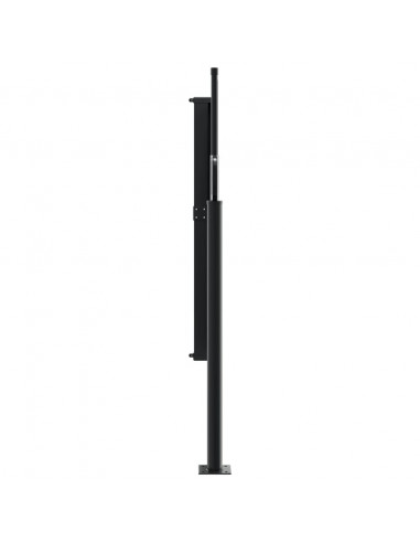 Tenda da Sole Laterale Retrattile Nera 140x500 cm