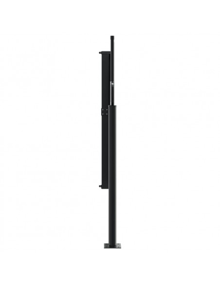 Tenda da Sole Laterale Retrattile Nera 140x500 cm