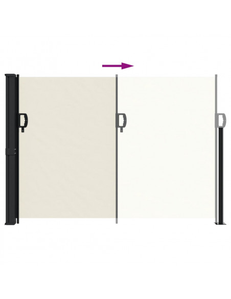 Tenda da Sole Laterale Retrattile Crema 140x600 cm