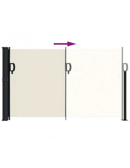 Tenda da Sole Laterale Retrattile Crema 120x500 cm