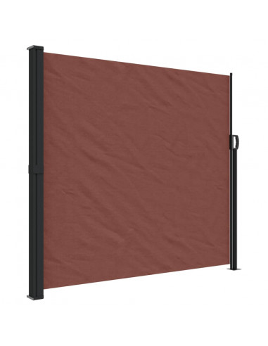 Tenda da Sole Laterale Retrattile Marrone 180x500 cm