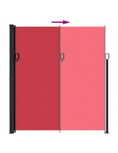 Tenda da Sole Laterale Retrattile Rossa 220x600 cm