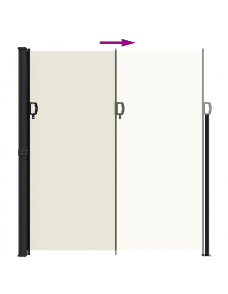 Tenda da Sole Laterale Retrattile Crema 220x600 cm