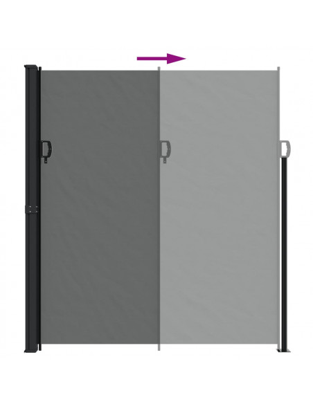 Tenda da Sole Laterale Retrattile Antracite 220x600 cm