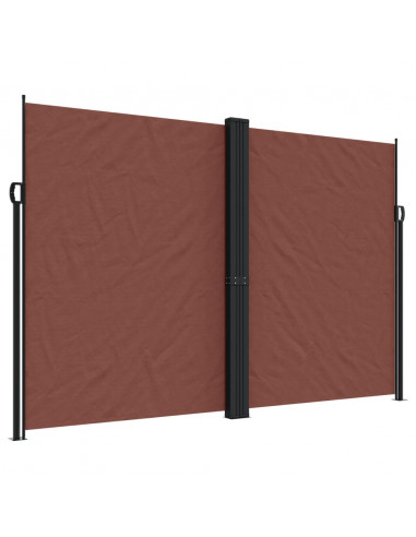 Tenda da Sole Laterale Retrattile Marrone 220x600 cm